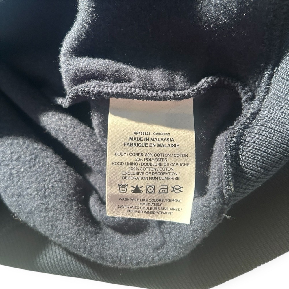 Nike Center Swoosh Phoenix Fleece Oversized Pullover Hoodie Womens Navy Size XS - Picture 4 of 6
